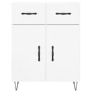 vidaXL magasfényű fehér szerelt fa tálalószekrény 69,5 x 34 x 90 cm