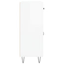vidaXL magasfényű fehér szerelt fa tálalószekrény 69,5 x 34 x 90 cm