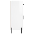 vidaXL magasfényű fehér szerelt fa tálalószekrény 69,5 x 34 x 90 cm