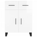 vidaXL magasfényű fehér szerelt fa tálalószekrény 69,5 x 34 x 90 cm