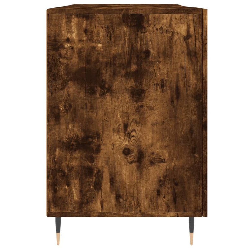 vidaXL füstös tölgy színű szerelt fa íróasztal 140x50x75 cm
