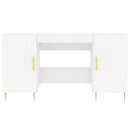 vidaXL fehér szerelt fa íróasztal 140 x 50 x 75 cm