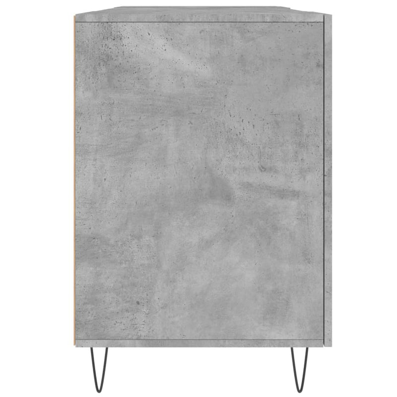 vidaXL betonszürke szerelt fa íróasztal 140 x 50 x 75 cm