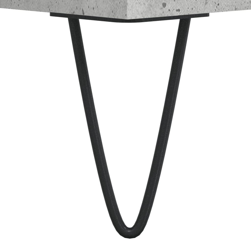vidaXL betonszürke szerelt fa íróasztal 140 x 50 x 75 cm