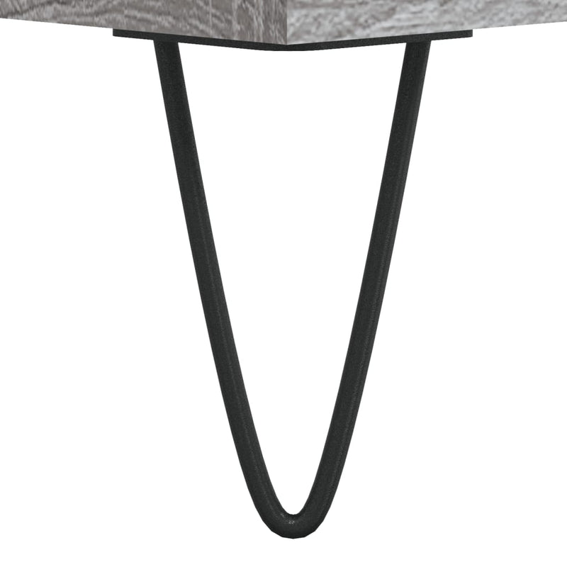 vidaXL szürke sonoma színű szerelt fa íróasztal 140x50x75 cm
