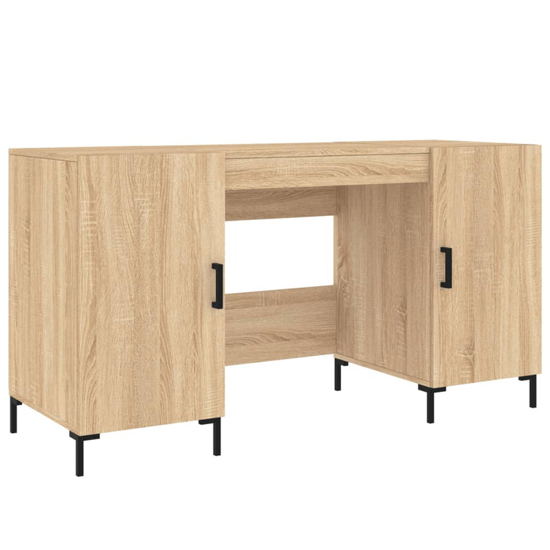vidaXL sonoma tölgy színű szerelt fa íróasztal 140 x 50 x 75 cm