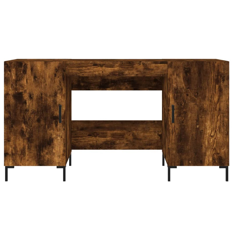 vidaXL füstös tölgy színű szerelt fa íróasztal 140x50x75 cm