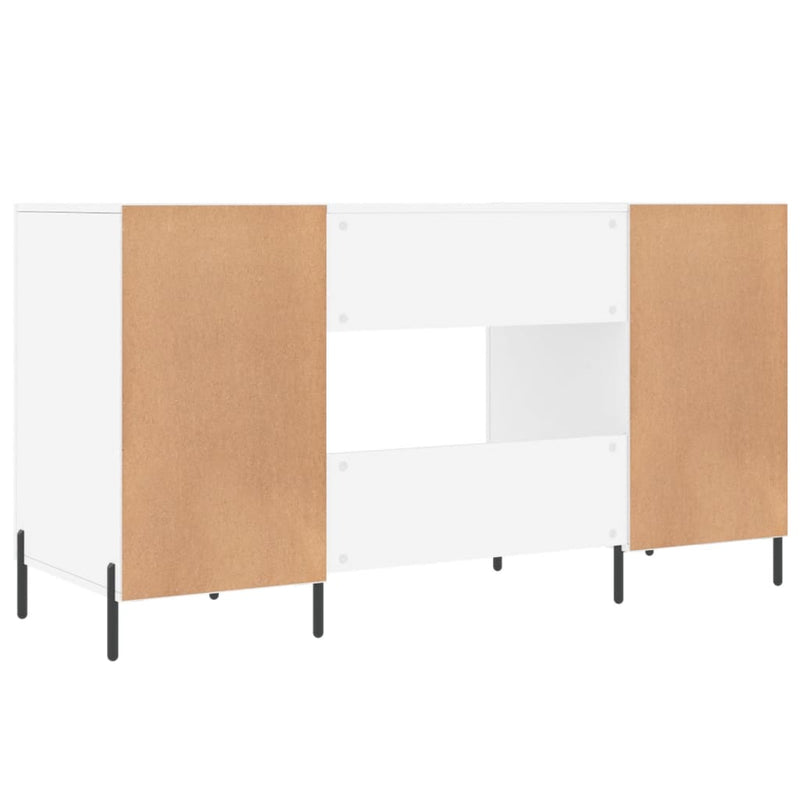 vidaXL fehér szerelt fa íróasztal 140 x 50 x 75 cm