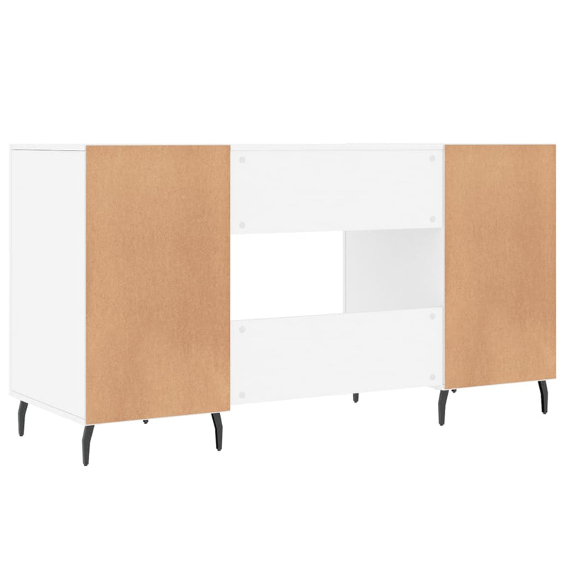 vidaXL fehér szerelt fa íróasztal 140 x 50 x 75 cm