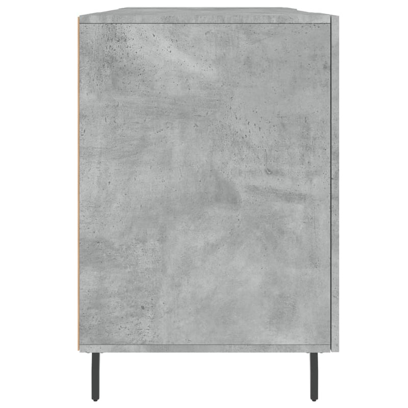 vidaXL betonszürke szerelt fa íróasztal 140 x 50 x 75 cm