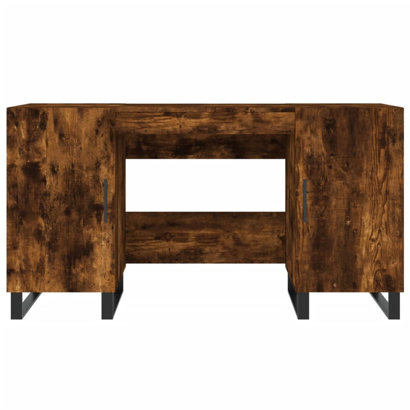 vidaXL füstös tölgy színű szerelt fa íróasztal 140x50x75 cm