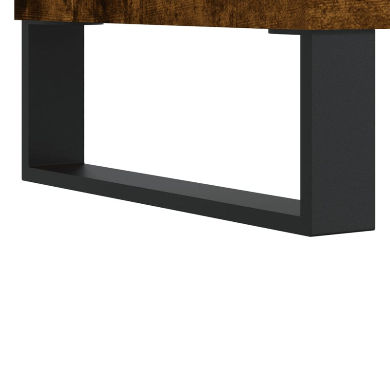 vidaXL füstös tölgy színű szerelt fa íróasztal 140x50x75 cm