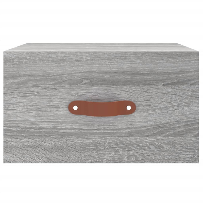 vidaXL 2 db szürke sonoma falra szerelhető éjjeliszekrény 35x35x20 cm