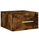 vidaXL 2 db füstös tölgy színű fali éjjeliszekrény 35 x 35 x 20 cm