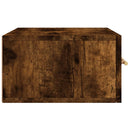 vidaXL 2 db füstös tölgy színű fali éjjeliszekrény 35 x 35 x 20 cm