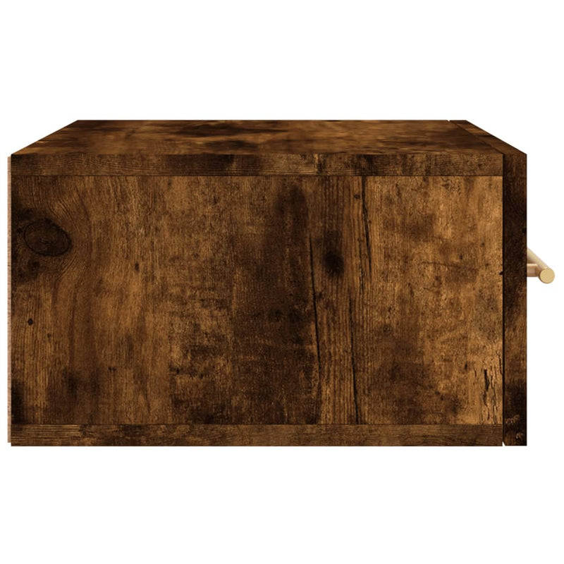 vidaXL 2 db füstös tölgy színű fali éjjeliszekrény 35 x 35 x 20 cm