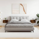 vidaXL 2 db füstös tölgy színű fali éjjeliszekrény 35 x 35 x 20 cm