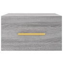 vidaXL 2 db szürke sonoma falra szerelhető éjjeliszekrény 35x35x20 cm