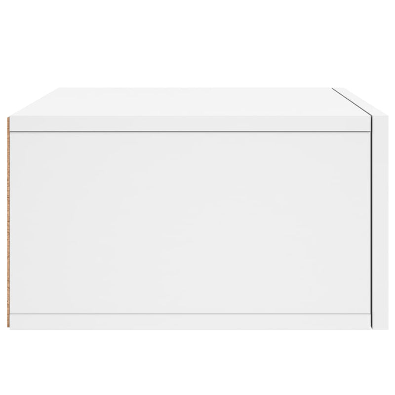 vidaXL 2 db fehér falra szerelhető éjjeliszekrény 35x35x20 cm
