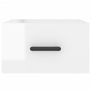 vidaXL 2 db magasfényű fehér fali éjjeliszekrény 35x35x20 cm