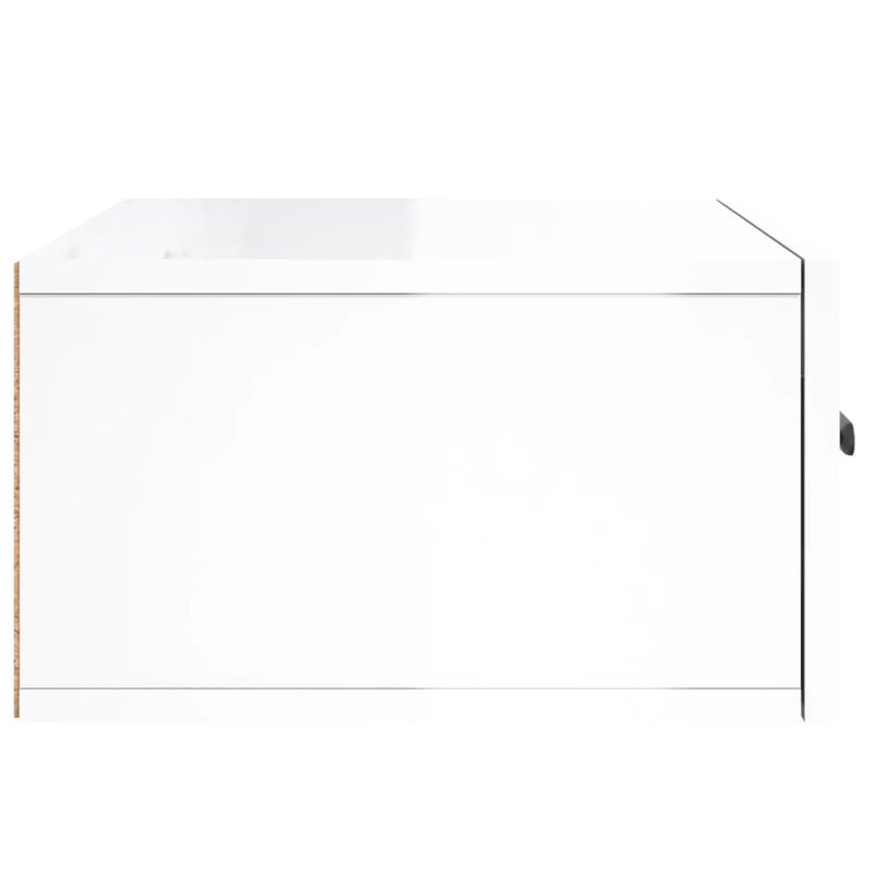 vidaXL 2 db magasfényű fehér fali éjjeliszekrény 35x35x20 cm