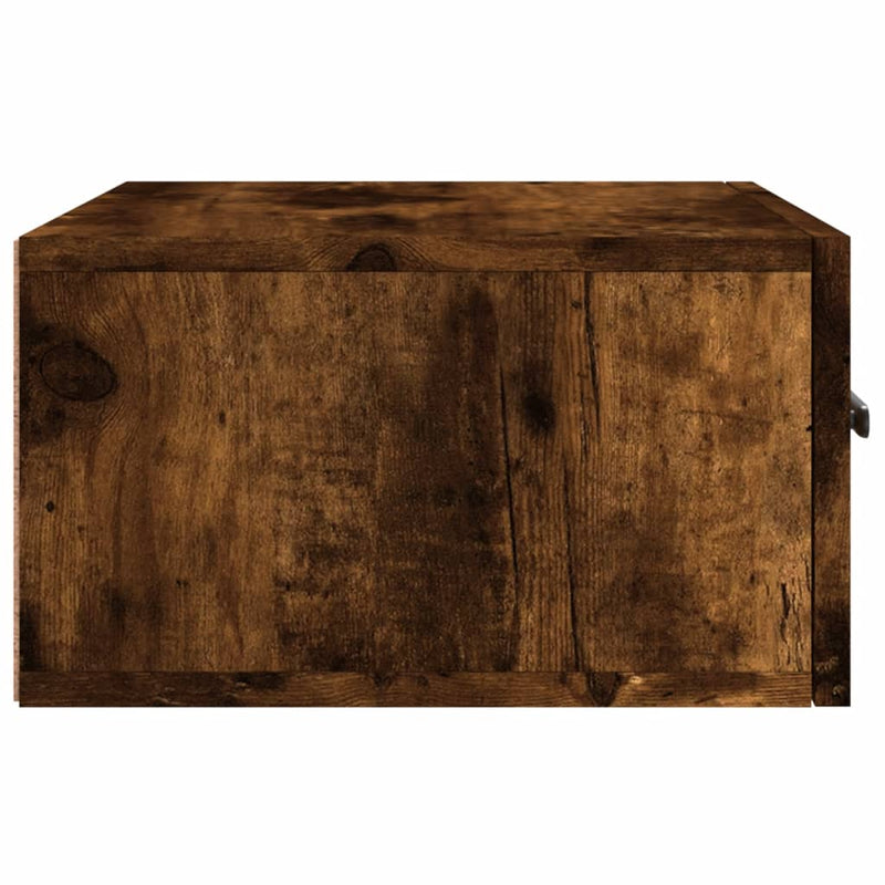 vidaXL 2 db füstös tölgy színű fali éjjeliszekrény 35 x 35 x 20 cm