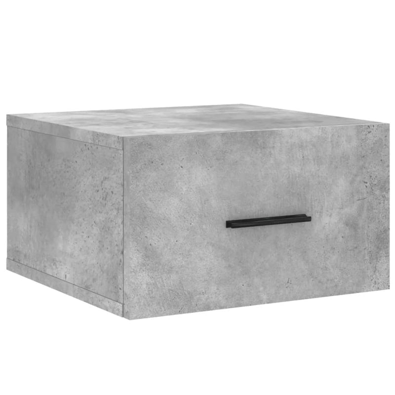 vidaXL 2 db betonszürke falra szerelhető éjjeliszekrény 35x35x20 cm