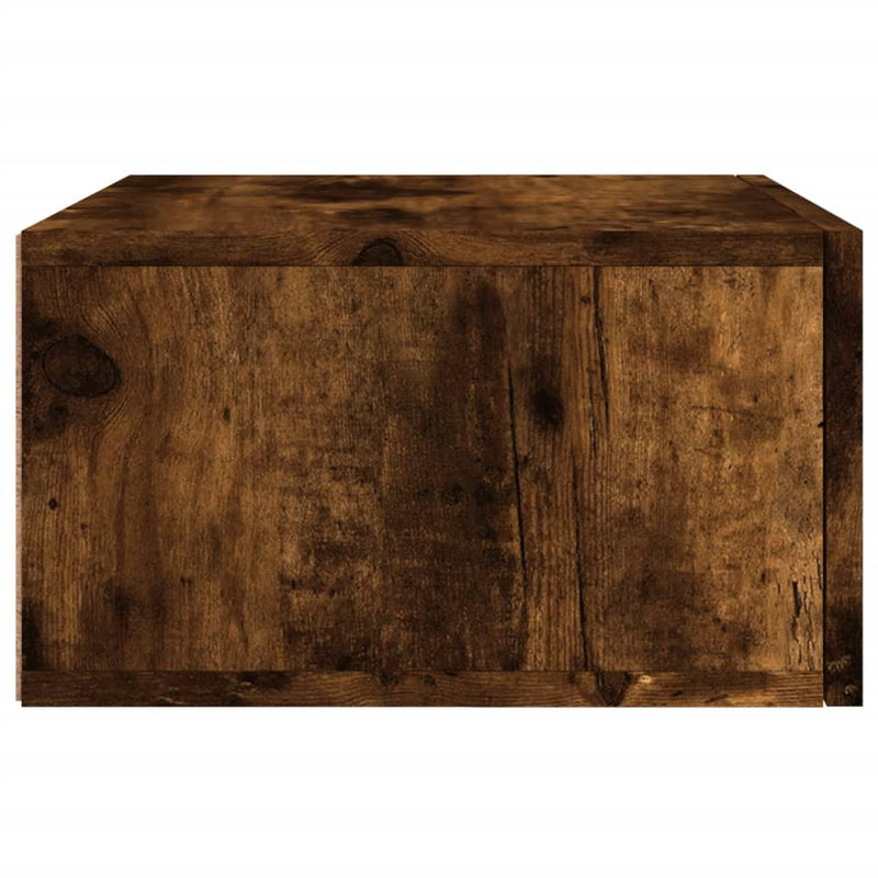 vidaXL 2 db füstös tölgy színű fali éjjeliszekrény 35 x 35 x 20 cm