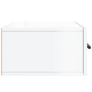 vidaXL 2 db magasfényű fehér fali éjjeliszekrény 35x35x20 cm