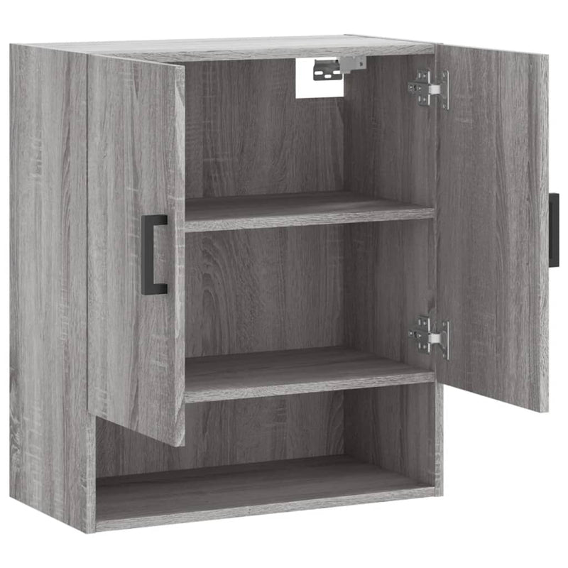 vidaXL szürke sonoma színű szerelt fa faliszekrény 60 x 31 x 70 cm
