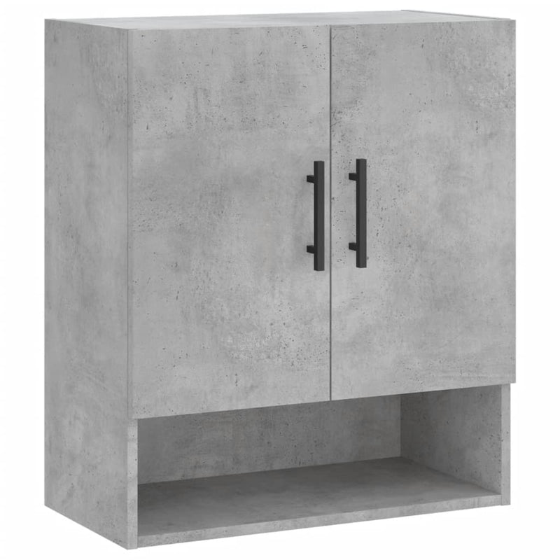 vidaXL betonszürke szerelt fa faliszekrény 60 x 31 x 70 cm
