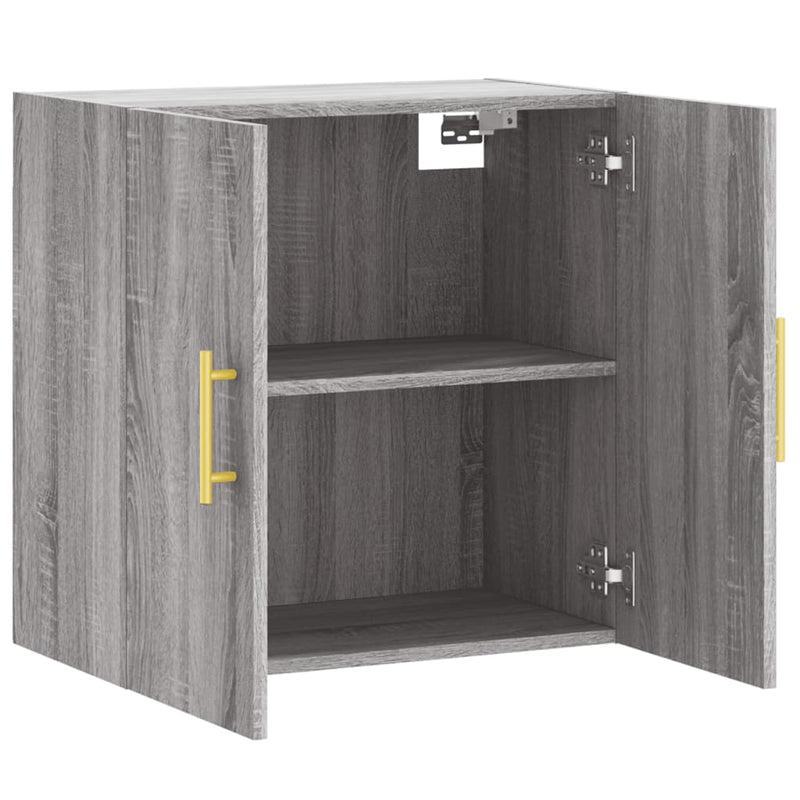 vidaXL szürke sonoma színű szerelt fa faliszekrény 60 x 31 x 60 cm