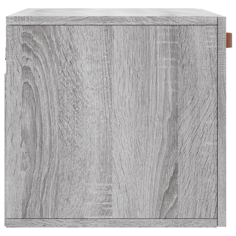 vidaXL szürke sonoma színű szerelt fa faliszekrény 60 x 36,5 x 35 cm