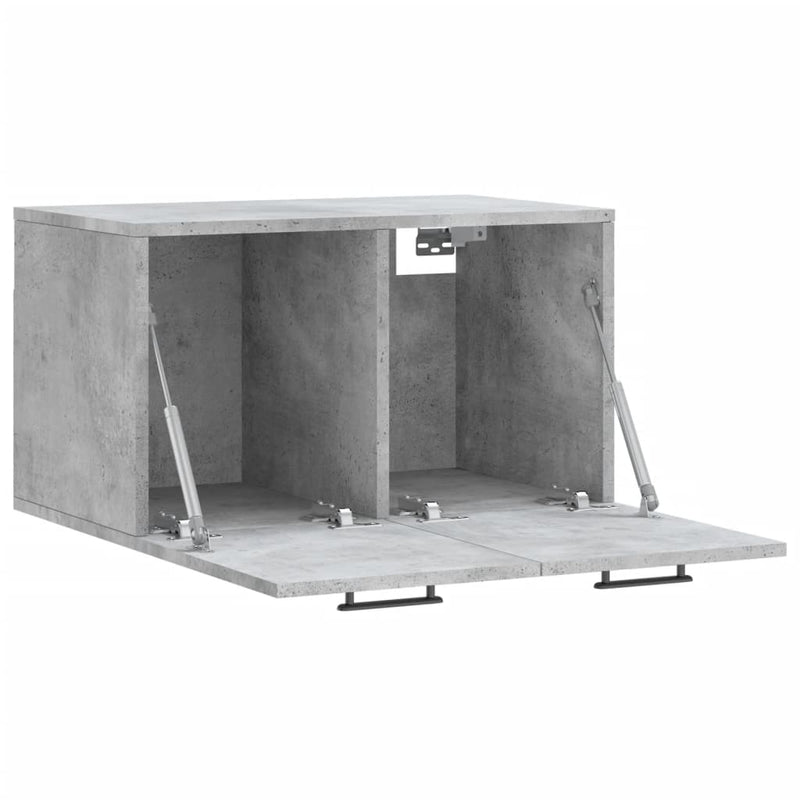 vidaXL betonszürke szerelt fa faliszekrény 60 x 36,5 x 35 cm
