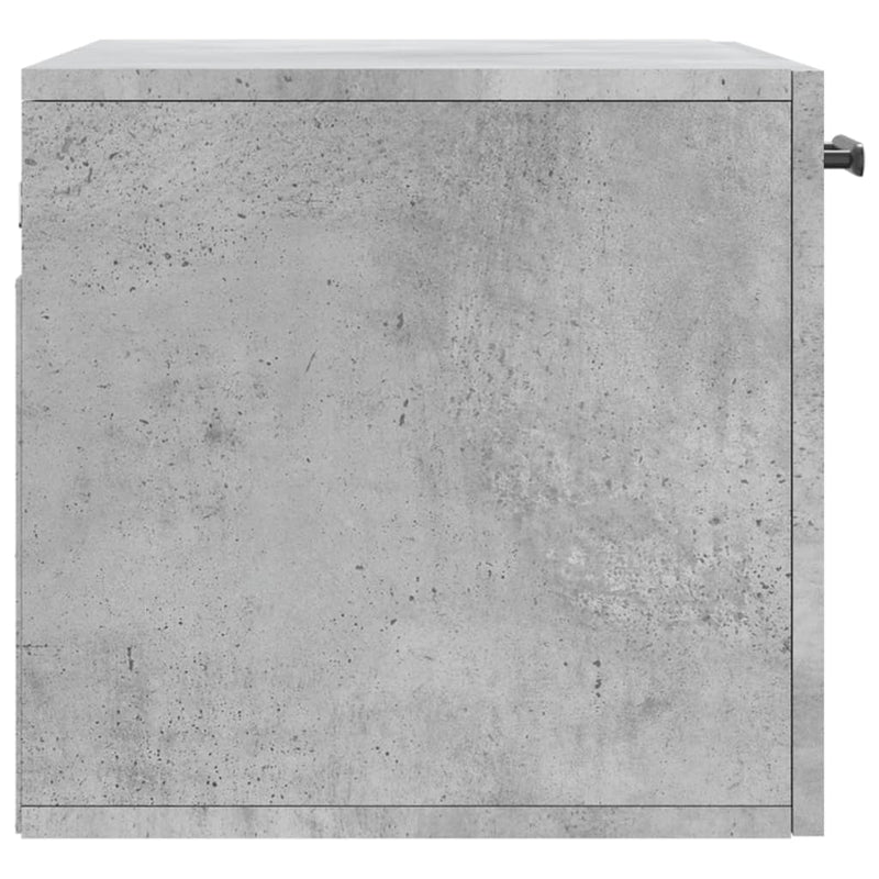 vidaXL betonszürke szerelt fa faliszekrény 60 x 36,5 x 35 cm