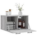 vidaXL szürke sonoma színű szerelt fa faliszekrény 60 x 36,5 x 35 cm