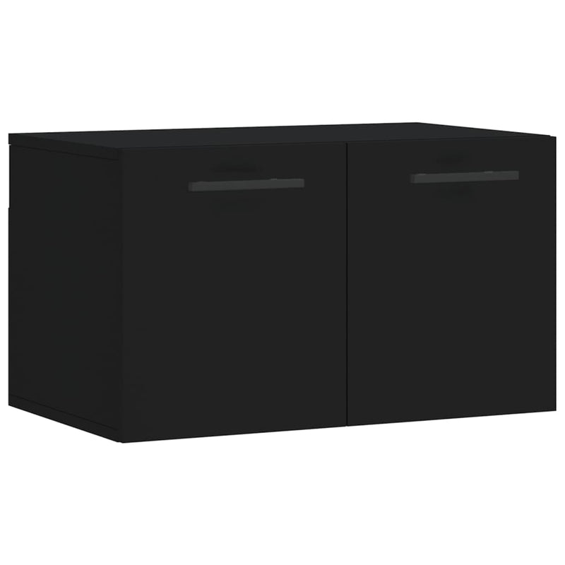 vidaXL fekete szerelt fa faliszekrény 60 x 36,5 x 35 cm