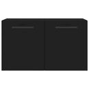vidaXL fekete szerelt fa faliszekrény 60 x 36,5 x 35 cm