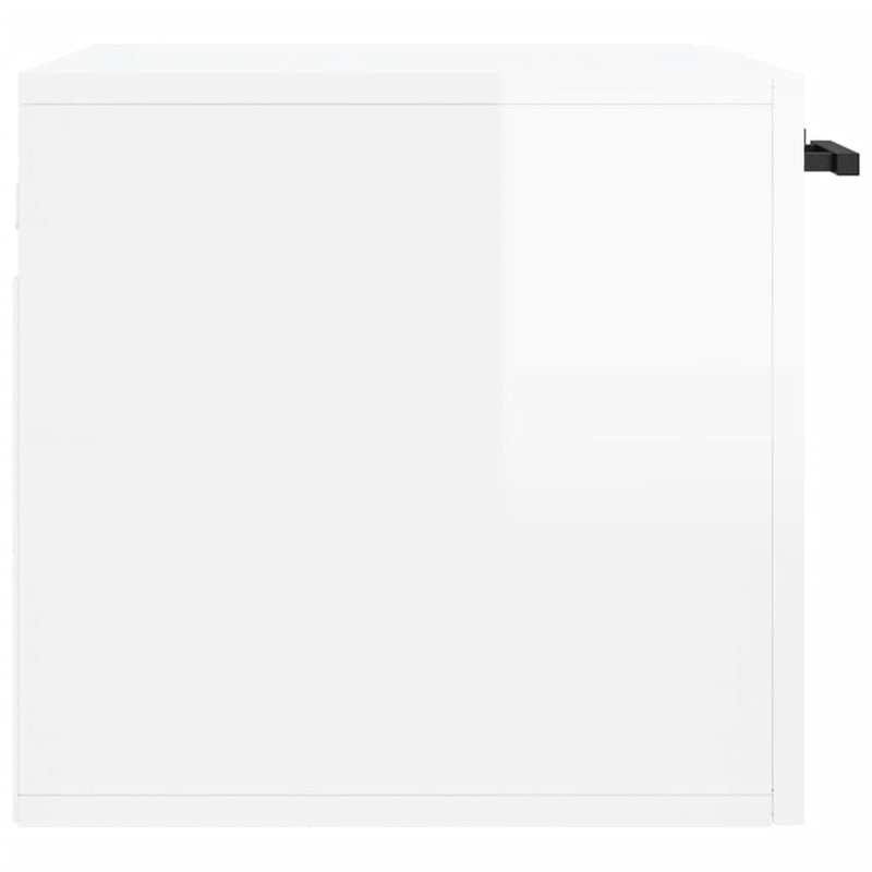 vidaXL magasfényű fehér szerelt fa faliszekrény 60 x 36,5 x 35 cm