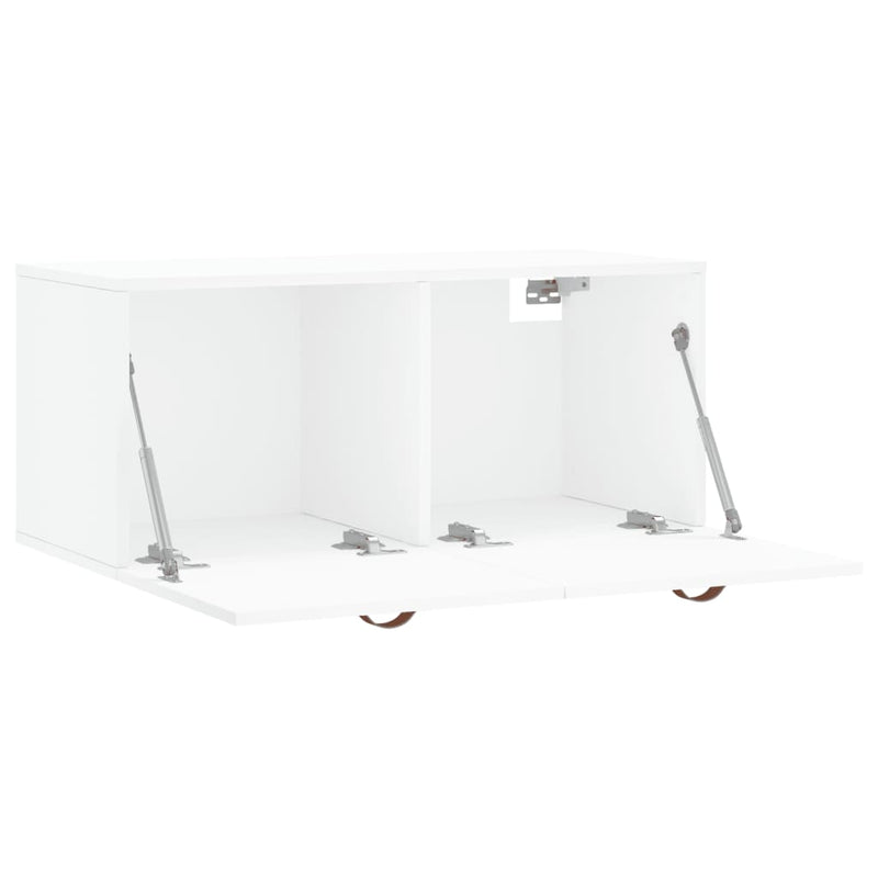 vidaXL fehér szerelt fa faliszekrény 80 x 36,5 x 35 cm