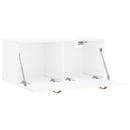 vidaXL magasfényű fehér szerelt fa faliszekrény 80 x 36,5 x 35 cm