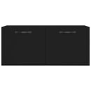 vidaXL fekete szerelt fa faliszekrény 80 x 36,5 x 35 cm