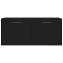 vidaXL fekete szerelt fa faliszekrény 80 x 36,5 x 35 cm