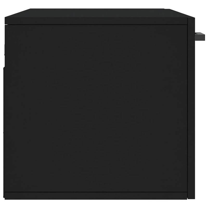 vidaXL fekete szerelt fa faliszekrény 80 x 36,5 x 35 cm