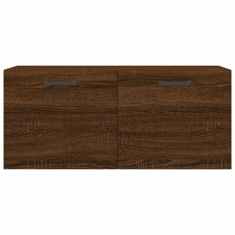vidaXL barna tölgyszínű szerelt fa faliszekrény 80x36,5x35 cm
