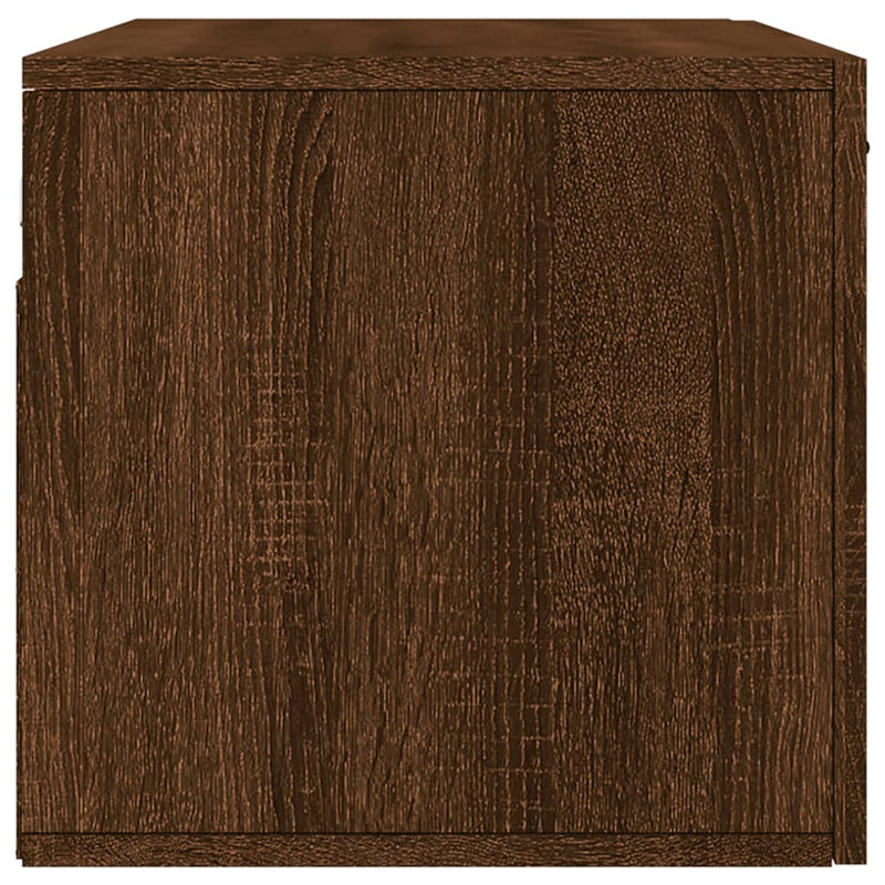 vidaXL barna tölgyszínű szerelt fa faliszekrény 80x36,5x35 cm
