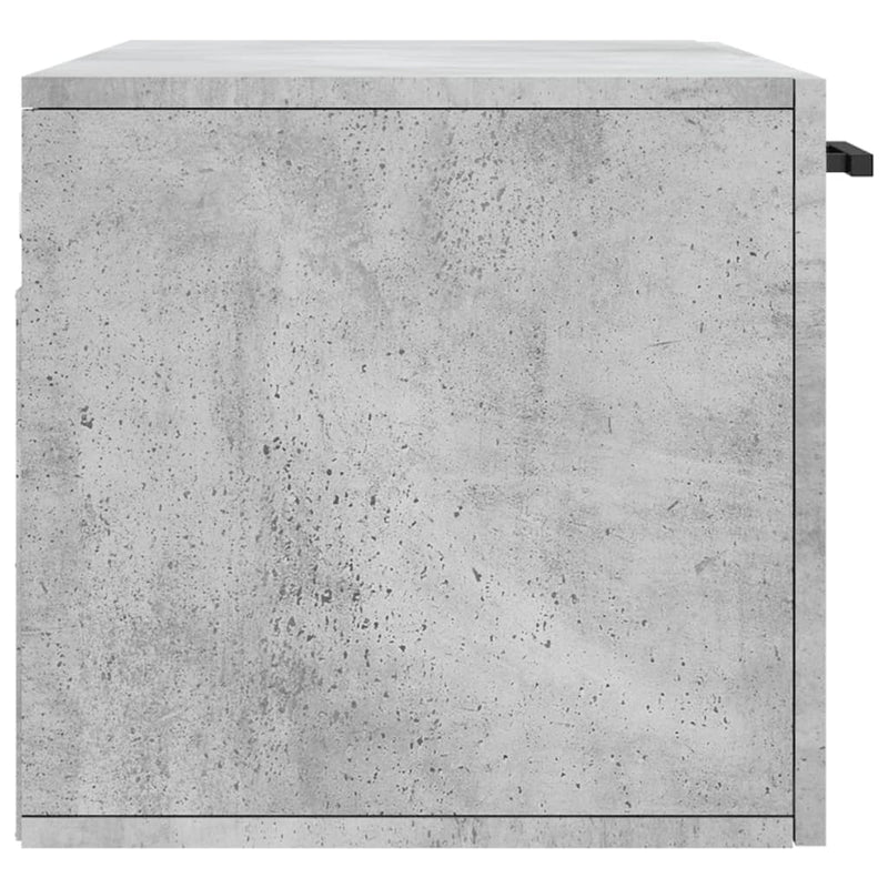 vidaXL betonszürke szerelt fa faliszekrény 80 x 36,5 x 35 cm