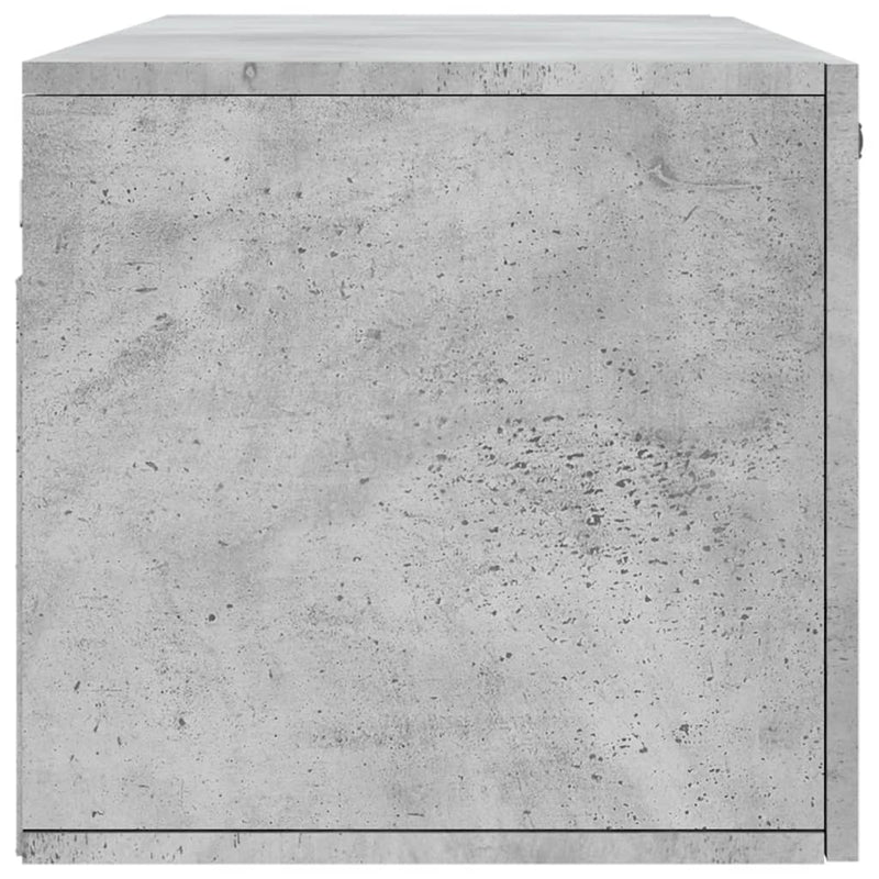 vidaXL betonszürke szerelt fa faliszekrény 100 x 36,5 x 35 cm