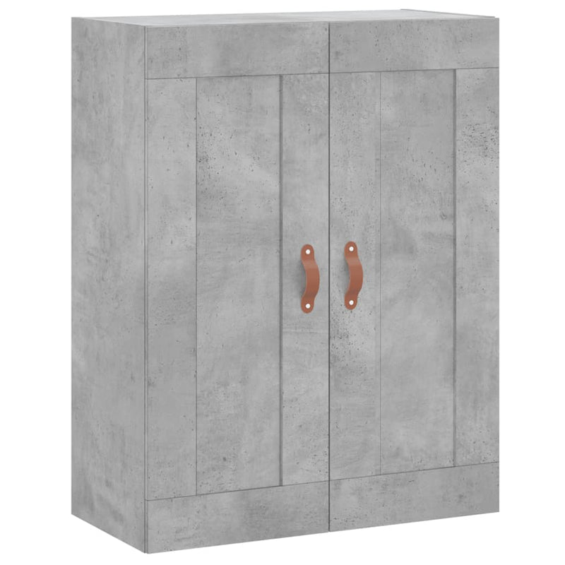 vidaXL betonszürke szerelt fa fali szekrény 69,5 x 34 x 90 cm