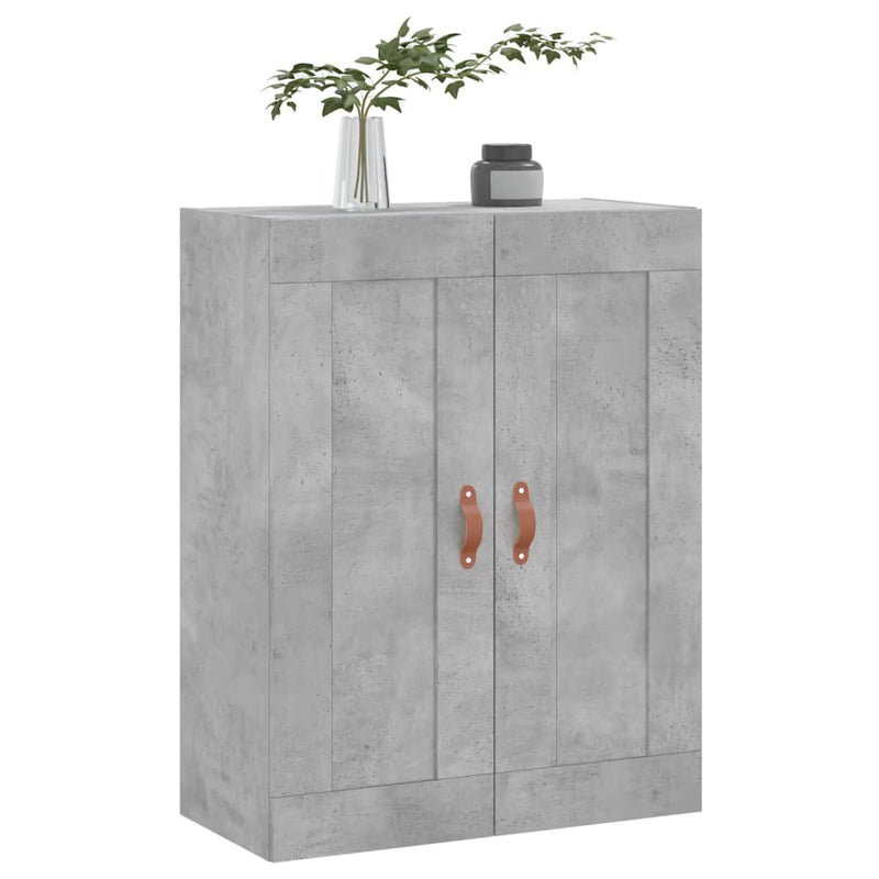 vidaXL betonszürke szerelt fa fali szekrény 69,5 x 34 x 90 cm